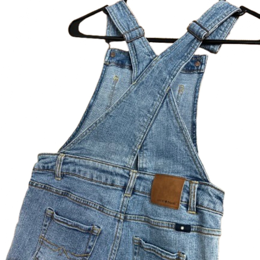 Lucky Brand Big Girls Light Wash Blue Denim Overalls Sz-12 - Picture 5 of 7